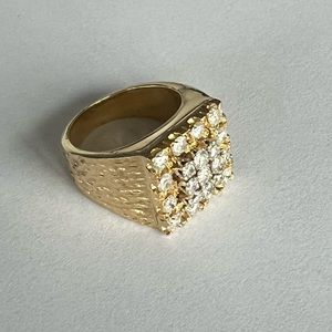 Mens large diamond ring